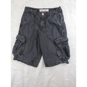 American Eagle Longboard Cargo Shorts Mens 29 Faded Black Y2K Skater